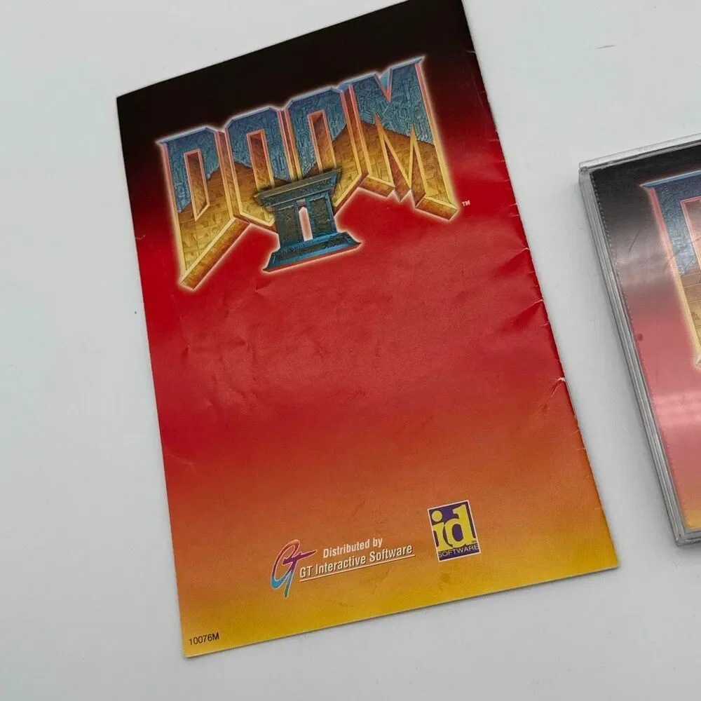 DOOM II PC‎ CD-ROM with Manual 1994 id Software GT Interactive Vintage FPS Game